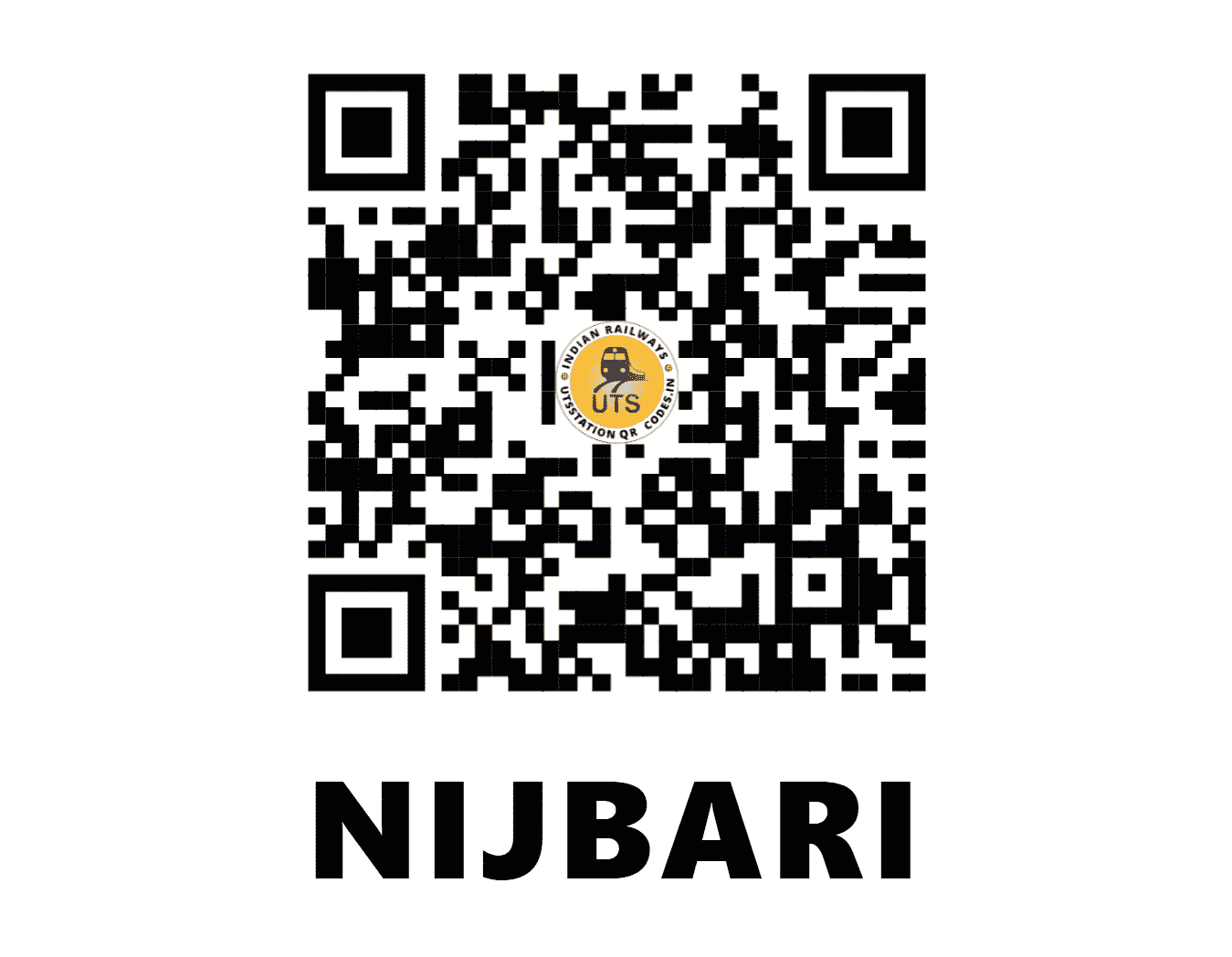 UTS QR Code for NIJBARI - NJB - NF (WEST BENGAL)
